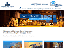 Tablet Screenshot of maritimecargo.com